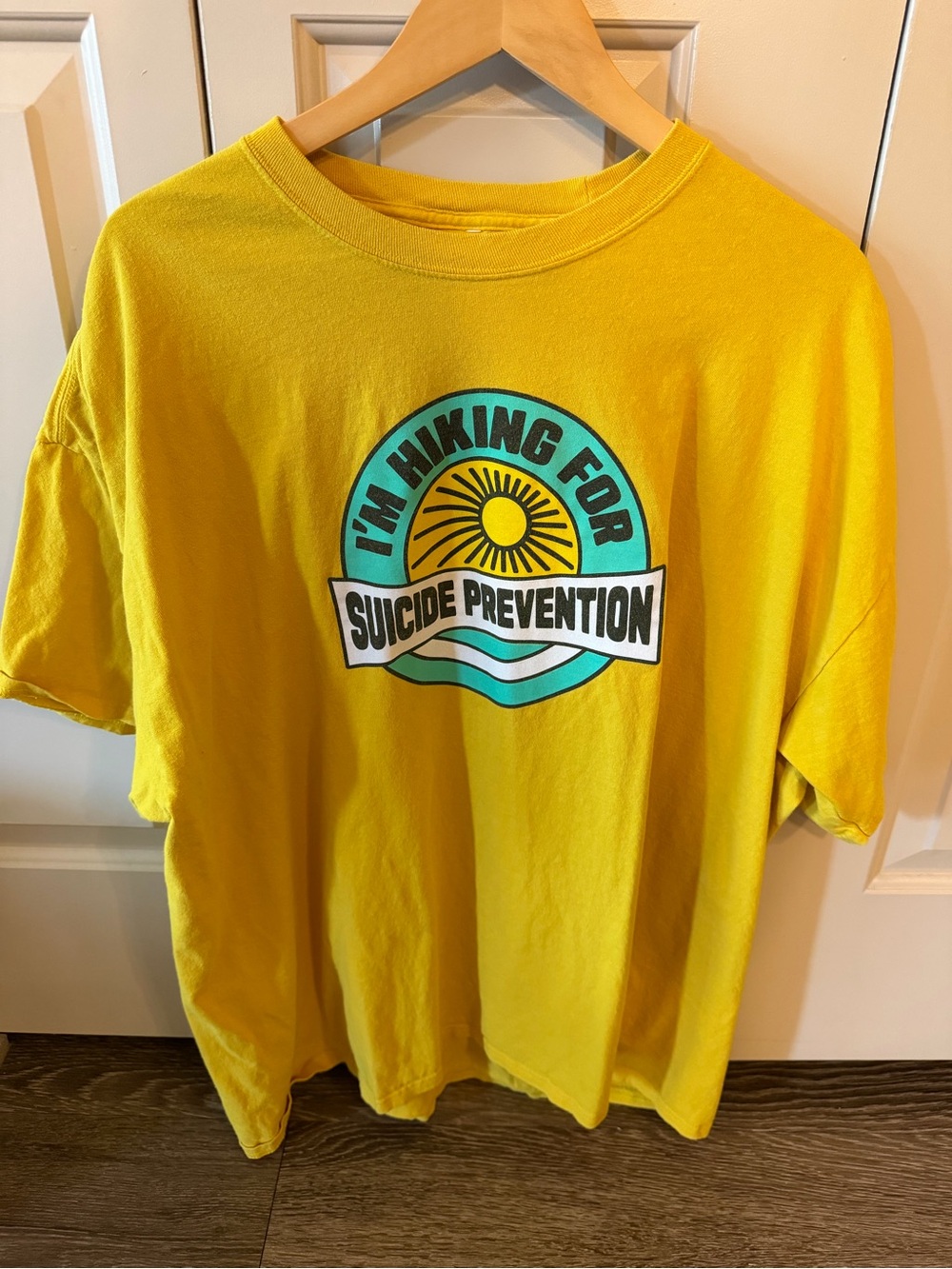 Yellow Mens Graphic Tee - Suicide Prevention